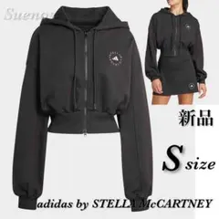 人気 アディダス バイ ステラマッカートニー★ スポーツウェア クロップドパーカ