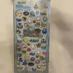 ジュエルプチドロップシール　ふわふわとりのなかまたち　ストーンつき　プチドロ
