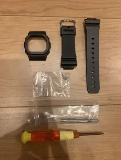 DW-5600系ベルベゼ　ベゼル　ベルト　ブラック　黒　ロゴなし　ブラック　黒