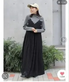 Ungrids レースキャミワンピース ブラック