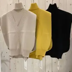 SNIDEL ニットベストレイヤードプルオーバー