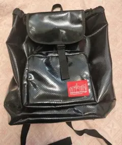 Manhattan Portage 黒　リュック　バックパック　エナメル