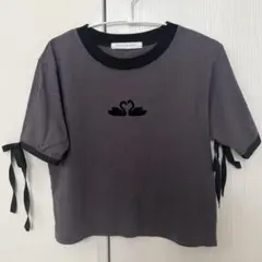 AS KNOW AS plus 袖リボンTシャツ