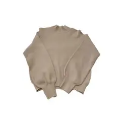 GU ハイネックニット M ベージュ