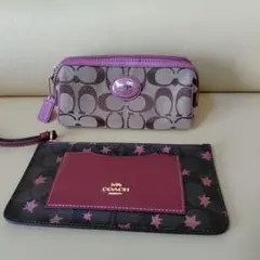 ゆきらん様 2点おまとめ COACH コーチ ポーチ2点セット - メルカリ