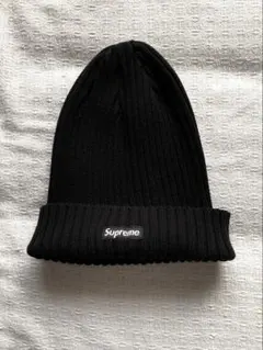 Supreme ビーニー ニット帽 ブラック - メルカリ