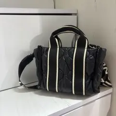 ZARA ブラック キルティング ショルダーバッグ