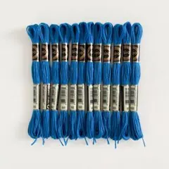 刺繍糸 25番 ブルー 青 まとめ売り ハンドメイド 手芸 12束