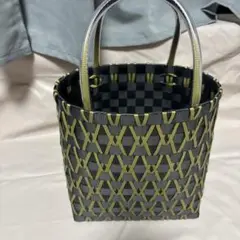 PPバンド　かごバック　ハンドメイド