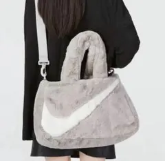 ナイキ グレー ファートートバッグ ショルダー 2way NIKE