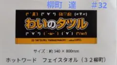 ソフトバンクホークス 柳町 達 応援タオル ホットワード
