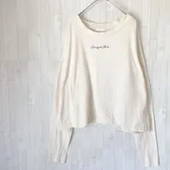 チコ　Chico ロゴ刺繍 長袖カットソー アイボリー F