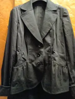 ‼️レリアンブラック ジャケット＆スカート 11未使用‼️格安綿53%