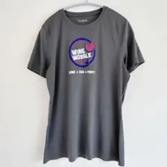 クリーク Tシャツ 丸首 半袖 プリント L 灰 ポリエステル スポーツのサムネイル