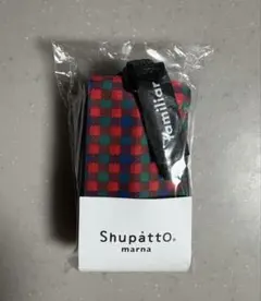 ♡新品未使用♡《ファミリア》シュパットミニマル　S赤系ファミリアチェック