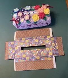 ハンドメイド ソフトタイプティッシュボックスカバー