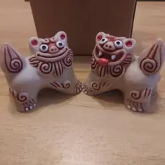沖縄 シーサー 置物 ミニペア 陶器製