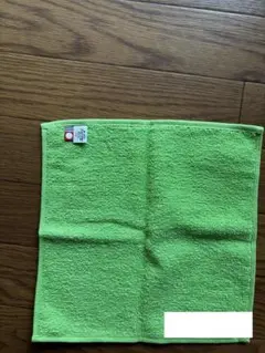 匿名配送　今治タオル　ハンドタオル　タオルハンカチ　企業名あり 緑　グリーン