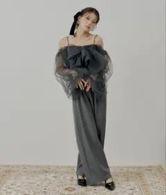 【SALON byChico】フロントリボンドッキングコンビネゾン/オケージョン