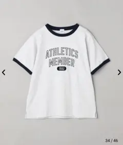 フロッキーロゴプリントリンガーTシャツのサムネイル