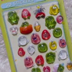 キャラクター シール 3D 立体 たまごっち