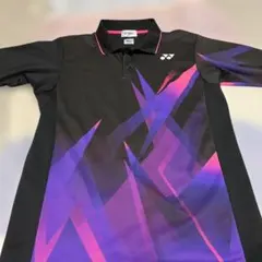 YONEX 吸汗速乾 ゲームシャツ ブラック/パープル