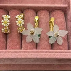 遺品整理 生前整理 花 イヤリングまとめ売り