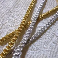 K5.帯締め帯揚セット オフホワイト 金銀