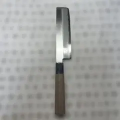SS三枚打 菜 切 千種鋼/本水牛角・朴柄 165mm 栄祥三郎作 祥三郎作 黒三枚打 菜切り包丁 165mm 千種鋼 本水牛角 新品保管品