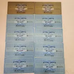 ゼビオ株主優待券 20%・10% OFF
