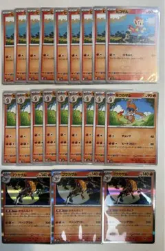 ポケモンカード　ヒコザル　モウカザル　ゴウカザル