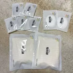 【計9点セット】ベイコート倶楽部★ボディタオル2 ヘアゴム5 シャワーキャップ2