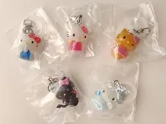 ハローキティ めじるしアクセサリー 5個セット セミコンプ