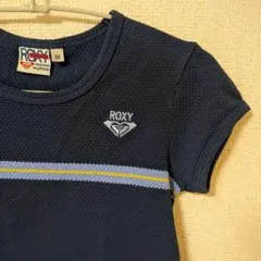 ヴィンテージ ROXY Tシャツ USA製 ネイビー キッズ