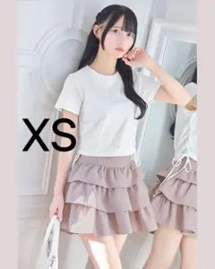 ミシェルマカロン フリル美脚スカート ピンク xsサイズ