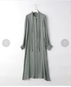 【美品】green label relaxing ボウタイフレアワンピース