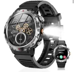 スマートウォッチ 軍用規格 新品未開封 Bluetooth通話 防塵防水