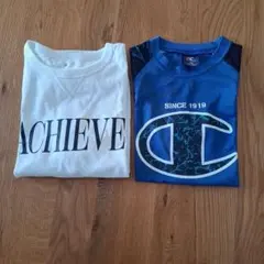 【2枚セット】Champion とGUの半袖Tシャツ