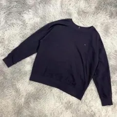 『TOMMY HILFIGER』長袖スウェット　トレーナー　ロゴ刺繍　男女兼用