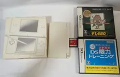 ニンテンドーDS LITE 本体 クリスタルホワイト　ソフト３本セット
