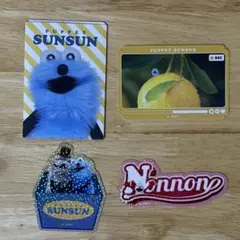 パペットスンスン　スンスン　キラキラダイカットステッカーセット