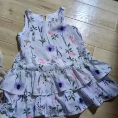 H&M 花柄ワンピース 98cm