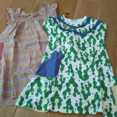 RAG MART カクタス柄 半袖ワンピース 120のサムネイル
