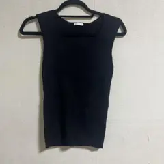 GU黒 ノースリーブ トップス S