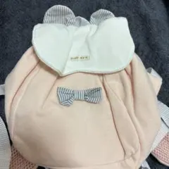ピンクリボン付きベビーリュック