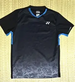 YONEX バドミントンシャツ 黒/青