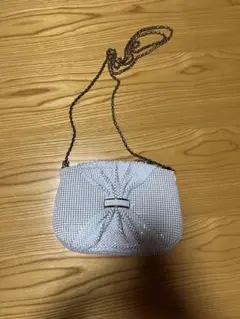 ホワイトメッシュショルダーバッグ