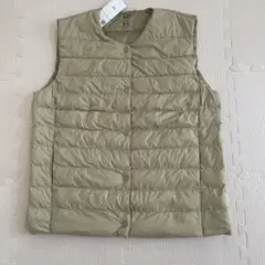 ［新品］ユニクロ パフテックコンパクトベスト XL ベージュ