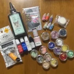 レジン用品セット（着色剤・装飾パーツ）