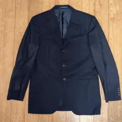 ネイビー ストライプ テーラードジャケット